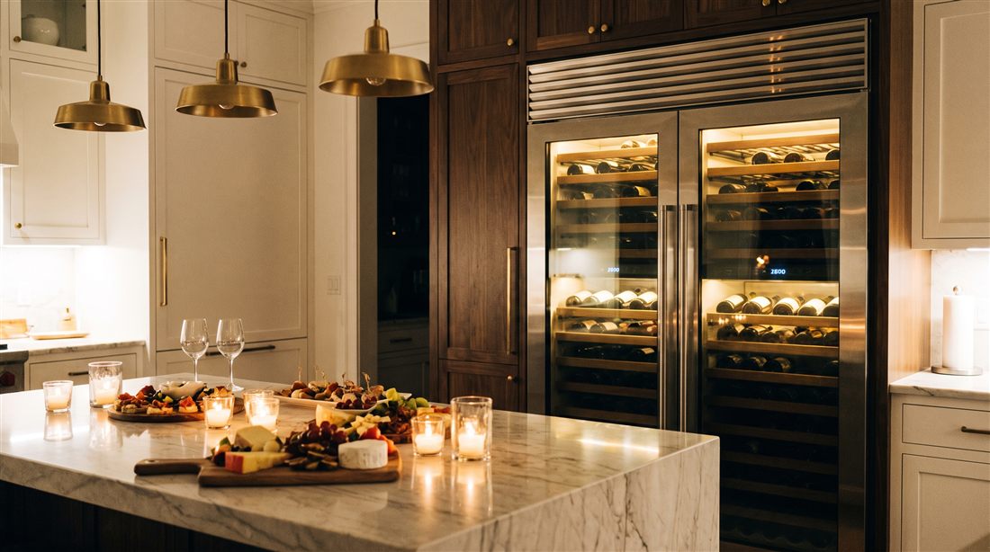 Wine storage at a dinner party